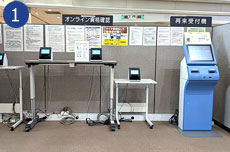 オンライン資格確認・自動再来受付機